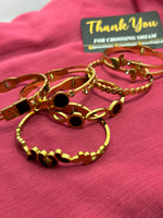 Elegant Gold Tone Cuff Bracelet