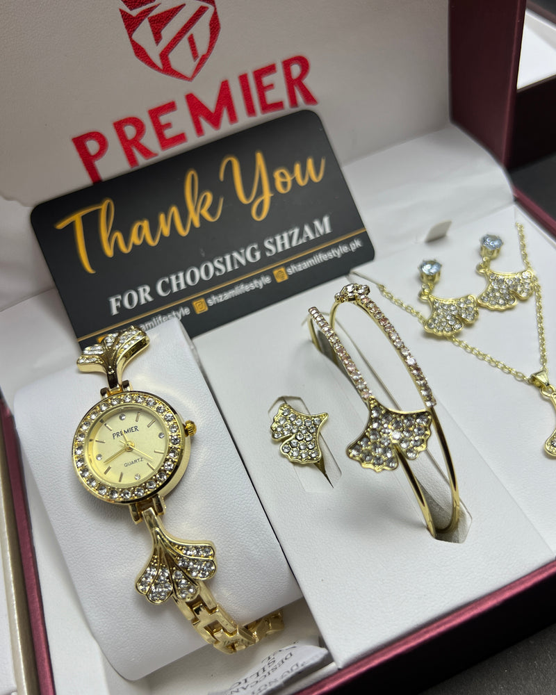 Premier Luxury Women’s Watch & Jewelry Gift Set