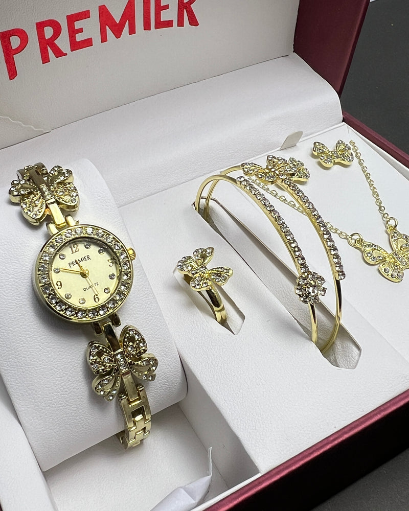 Premier Luxury Women’s Watch & Jewelry Gift Set