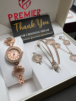 Premier Luxury Women’s Watch & Jewelry Gift Set
