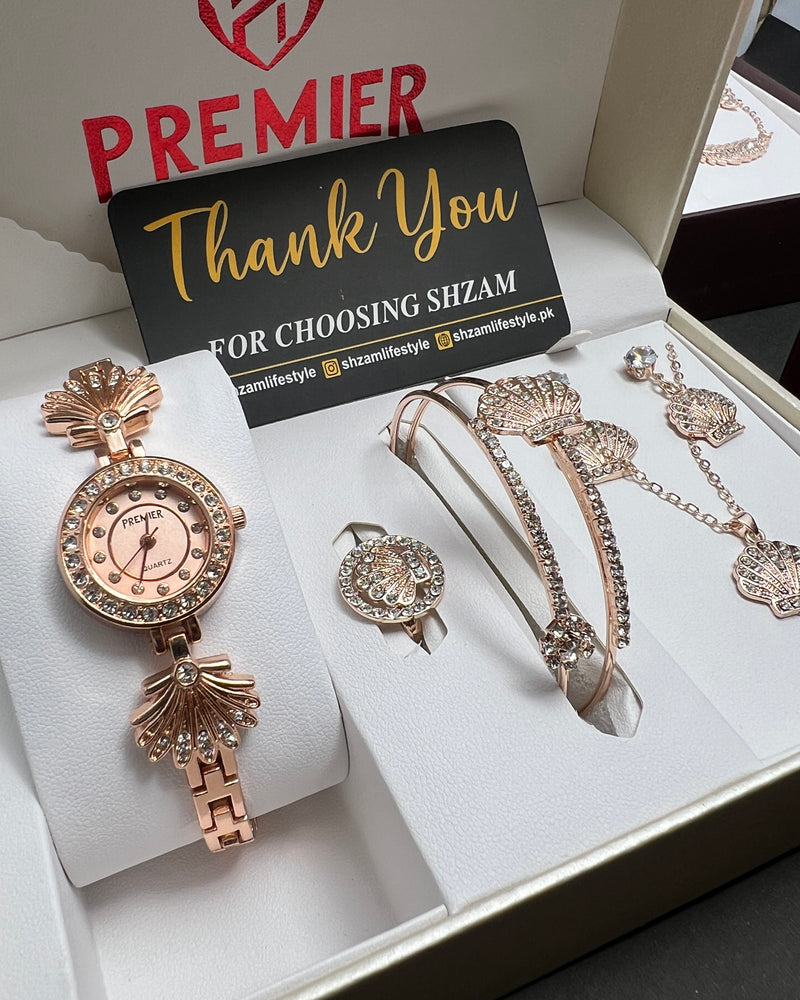 Premier Luxury Women’s Watch & Jewelry Gift Set