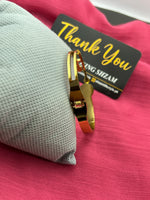 Elegant Gold Tone Cuff Bracelet
